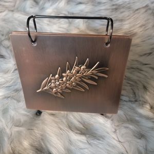 Wheat copper photo stand 5&1/2 ×7